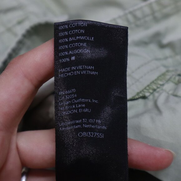 Urban Outfitters Cargo Pants Women M Green Slouchy Goblincore Fairy Grunge Loose - Picture 4 of 16